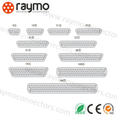 J30J Series MIL-Spec 25 Pin Micro-D Waterproof Power Connector Plug