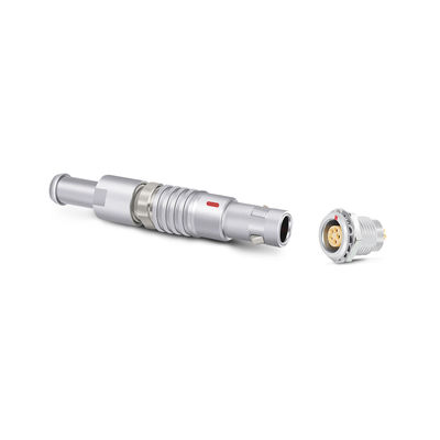 FGG EGG 00B Push Pull Connector Male 2 3 4 Pin Brass Chrome