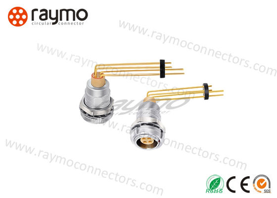 کابل صوتی و ویدئویی ECG EGG دایره ای Push Pull Connectors 90 درجه